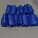 100 Pack Disposable Hygienic Boot & Shoe Covers 100 pack(50 Pairs)|Waterproof Slip Resistant Non-Slip, Durable for Construction, Workplace, Indoor Carpet Floor Protection,One Size Fits Most Blue