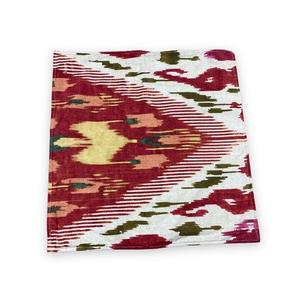 Pottery Barn 20" Ikat Petra Pillow Cover Red Green Southwestern Aztec Pattern