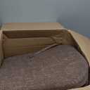 Basic Beyond Chair Cushions for Dining Chairs 4 Pack, Kitchen Chair Cushions with Ties and Non Slip Backing, 16 x 16 inches Chair Pads for Dining Chairs (Brown)