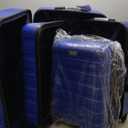 Coolife 3-Piece Lightweight Hardside Spinner Luggage Set with TSA Lock (20in24in28in, blue)