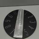 jomparis Wall Clock 12" Silent Non-Ticking Modern Style Wooden Wall Clocks Decorative for Office Home Bedroom School (Black)