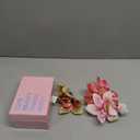 3 PCS Hawaiian Flower Hair Clips for Women Artificial Orchid Hair Barrettes Hibiscus Flower Hair Clips for Wedding Bridal Beach Party(Pink+Rose+Green)