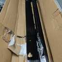 Metal Fence Posts, 4 FT Black Heavy Duty U Posts, No Dig T Posts for Fences Wire Mesh, Perfect for Temporary Fencing, Electric Fence Wire, Corner Anchor - 16 Packs