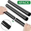 Honoson 2 Pcs 1.25 Inch Vacuum Extension Wand 32mm Black Vacuum Attachments Wand Cleaner Replacement Extension Tubes Accessories and Attachment Replacement Cleaner Pipe Tubes Extend to 14.6 Inch Long
