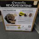 Evenflo Revolve360 Extend All-in-One Rotating Car Seat with Green & Gentle Fabric (Travertine) Mfg Date 2025-11-19