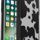 OtterBox iPhone SE 3rd/2nd Gen, iPhone 8/7 (not Compatible with Plus Sized Models) Symmetry Series Case - Cow Print, Ultra-Sleek, Wireless Charging Compatible, Raised Edges Protect Camera & Screen (Cow Print)