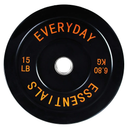 Fitvids 2-Inch Olympic Bumper Plates, Perfect Weight Plates for Weightlifting and Strength Training, 15 LB