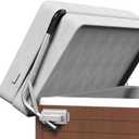 Spa Cover Lifts, Stainless Steel Hot Tub Cover Lift &Pivot Top Mount Spa Removal System Reinforced Bracket, Hot Tub Cover Lifter fits Most Hot Tub Sizes Spa Cover Lift (white)