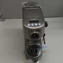 HIBREW Espresso Machine 20 Bar, Semi-Automatic Cappuccino Maker with Milk Frother for Latte Art, Adjustable Temperature & Water Volume, with Display, Pressure Gauge & Stainless Steel Body (Silver)