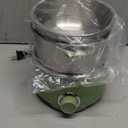 Hard Boiled Egg Cooker - CACHOO 14-Egg Rapid Stainless Steel Egg Boiler with 30-Min Timer & Auto Shut Off, Compact Electric Vegetable Steamer for Cooking, Dishwasher Safe, Retro Green (2-Tier)