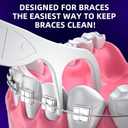 RAZOKO Orthodontic Flossers for Braces, Ortho Dental Floss Picks, Braces Flossers for Kids Teeth & Adults, Unflavored, 75 Count (Pack of 3)