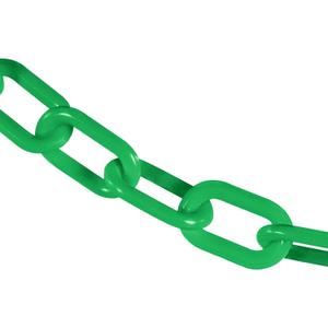 Mr. Chain Heavy-Duty Plastic Barrier Chain, Green, 2-Inch Link Diameter, 500-Foot Length (51004-500)