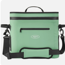 ​WOOVO 20 Can Cooler Bags Insulated, 100% Leakproof Design with Welded Seams, Soft-Sided Ice Chest for Camping, Picnic (Airtight Zipper, Adjustable Strap, Mesh Pockets, Bottle Opener)​ Green