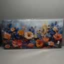 GYJAGHL Floral Canvas Wall Art, Wall Art for Living Room, Farmhouse Decor for Bedroom OfficeLandscape Pictures, Modern Wildflower Garden Print, Pink Orange Blue Flowers, Modern Home Decor Posters 20" x 40"