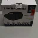 HKAI Baby Hip Carrier,Baby Carrier with Adjustable Waistband & Breathable Mesh, Ergonomic Carrier with Non-Slip Hip Seat Surface for Newborns & Toddlers (Black)