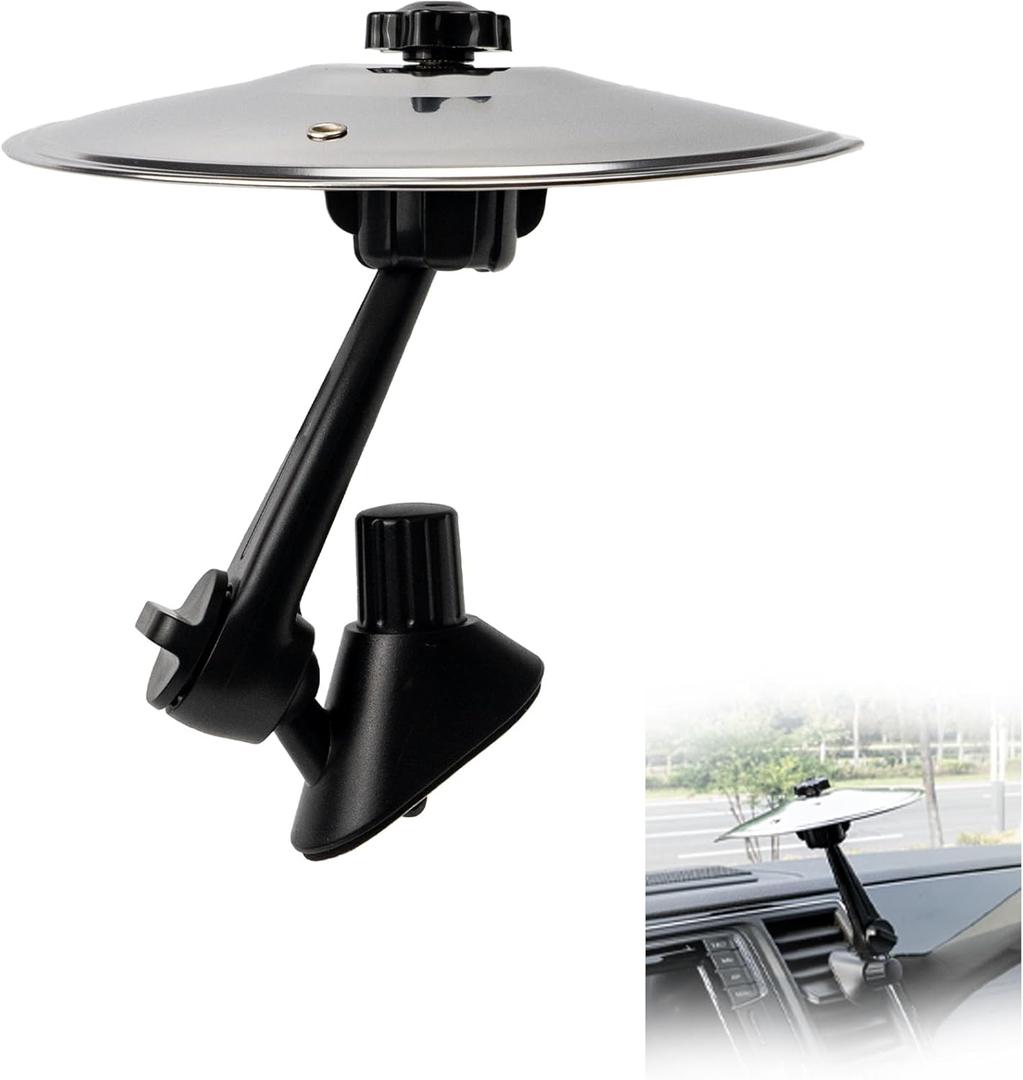 3 x Car Cymbal Air Vent - Car Drum Set for Music Lovers - Universal Fit (Silver)