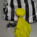 Syhood Referee Shirt Costume Men Women, Whistle Black and White Striped Football Soccer Official Ref Shirt Jersey Halloween (XX-Large)