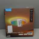 Govee Smart Ceiling Light 4300LM, RGBIC LED Ceiling Light Fixture Works with Matter, Flush Mount Light Fixture, DIY Colors, 2700K-6500K Dimmable for Bedroom, Living Room, 15 Inch, 1 Pack