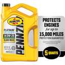Pennzoil Platinum Full Synthetic 0W-20 Motor Oil (5-Quart, Case of 3)