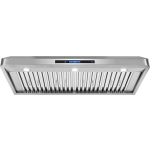 COSMO COS-QS48 48 in. Haven Collection 500 CFM Ducted Under Cabinet Range Hood, Touch Controls, LED Lights, Stainless Steel
