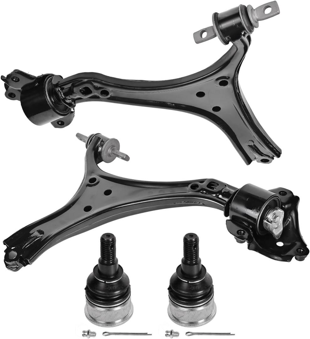 Front Lower Control Arm Fit for Honda Accord 2013 2014 2015 2016 2017 K642509 K642517 K500315 + 2 Ball Joint - 4 Set Suspension Kit
