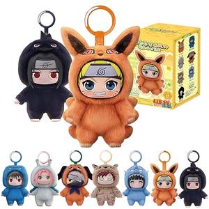 MINISO Naruto Shippuden Cute Beast Party Series Blind Box - Naruto/Kakashi/Uchiha Character Design - Desktop Ornament/Gift - 1 Random Piece