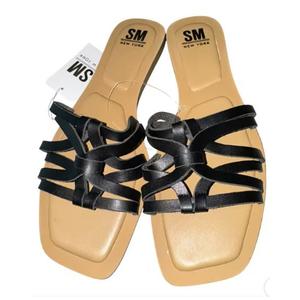 NWT SM New York Woven Braded Sandals Slip On Women's 10 Boho Vacation Resort , size 8