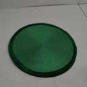 Round Braided Placemats Set of 4 Table Mats for Dining Tables Woven Washable Non-Slip Place mats (Green Shining, 4pcs)