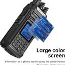 JINGTONG JT-3988 ham Radio Walkie Talkie 10Watt Handheld Dual Band Two Way radios Long Range, 2600mAh Type-c Rechargeable Battery, NOAAham Radio Handheld Multi-Band Receive and Transmit