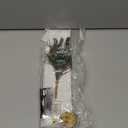 PATIKIL Peacock Feather Ballpoint Pens Bulk, Metal Holder Black Ink Vintage Quill Writing Pens with 5 Pieces Refill for Office, Wedding Signature, Gold