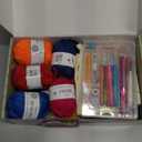 73 Piece Crochet Kit for Beginners Adults and Kids, Premium Crochet Set with 21 Crochet Hooks Set and 1500 Yards of Yarn for Crocheting Kit, Canvas Tote Bag and Lots More