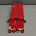 14 Pack Tall Red Taper Candles - 10 Inch Red Dripless, Unscented Dinner Candle - Paraffin Wax with Cotton Wicks - 8 Hour Burn Time.