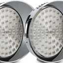Partsam 1 Pair Daytime Running Lights Replacement for Freightliner Century 1996-2005, Amber 61 LED/Clear Lens