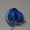 EarFun Kids Headphones Wired with Microphone, 85/94dB Volume Limit Headphones for Kids, Portable Wired Headphone with Shareport, Stereo Sound Foldable Headset for School/Tablet/iPad/Kindle Blue Green