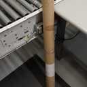 ROTHLEY Hanging Pot Rack Hanger: 39.4 Inch Stainless Steel Pot and Pan Hanger Pot Rack Wall Mounted Hanging Pots and Pans Rack Pot Hangers for Kitchen Wall Kitchen Rail with Hooks (Antique Brass)