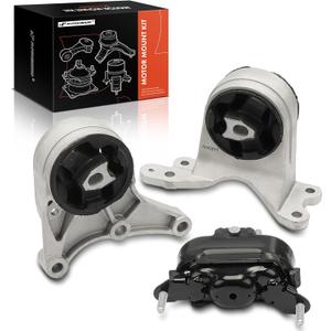A-Premium Engine Motor Mount and Transmission Mount Kit Compatible with Chevrolet Malibu 2008-2012 & Pontiac G6 2007-2009 & Saturn Aura 2007-2009, 3.6L, Automatic Transmission, 3-PC Set