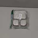 HOMEKOL Stainless Steel Bento Lunch Box, 3-Compartment Leak-Proof Lunch Container for Kids & Adults, BPA/ BPS-Free 304 Metal Food Box, Dishwasher Safe, Clear Tritan Lid, Blue (Not Insulated)