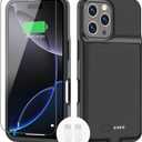 BOPPS Battery Case for iPhone 16 Pro Max 2026-Newest Ultra-Slim 8500mAh Portable Portable Protective Charger Case Support Carplay Compatible with iPhone 16 Pro Max Charging case,Black