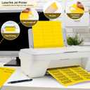 L LIKED 900 Fluorescent Yellow Address Labels, 1" X 2-5/8" Neon Colored Labels Handwritten or Inkjet/Laser Print for Shipping Envelopes & Small Packages - 30 Sheets