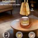 Candle Warmer Lamp with Dimmable Light & Timer, Adjustable Height Flameless Electric Wax Melter for Scented Jar Candles, Gifts for Women and Moms, Housewarming Birthday New Home Decor,Includes 2 Bulbs