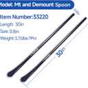 2 PCS 33220 Tire Mt and Demount Spoon | 30 in x 4/5 in, Tire Iron Set Tire Changing Removal Tool for Cars/Trucks/Taxi/Tractor/Bus