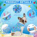 Yaomiao 32 Pack Summer Small Dogs Clothes Puppy Shirts Bulk, Breathable Sleeveless Pet T-Shirts, Cute Hawaiian Dog Clothes for Boy & Girl Dogs, Vest Apparel for Puppies Cats(Cartoon Series,M)