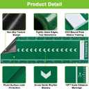 Softball Pitching Mat 10 x 3FT Baseball Batting Mat Non-Slip, Wear Resistant Portable Youth Softball Hitting Mat, Throwing Training Pad with Ruler
