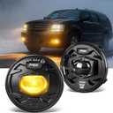 Yellow LED Fog Lights for 2007-2013 Chevy Avalanche/Suburban/GMC Acadia/Ford Escape/ 07-14 GMC Yukon/Tahoe/Mustang/ 08-10 Pontiac/Explorer/ 10-13 Camaro/ 15-19 Colorado/Silverado Accessories