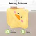 KeaBabies Hooded Baby Towel for Newborn - Viscose Derived from Bamboo Large Baby Bath Towels with Hood for Boys, Girls, Toddler, Extra Absorbent & Soft Newborn Bath Essentials(Duck, Regular)