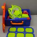 2 IN 1 Shooting Game Toys For 5 6 7 8 Year Old Kids, Moving Standing Shooting Target & 2 PCS Foam Ball Popper Air Toy Guns, 24 Foam Balls, 2 Player Boy Toys For Boy Kids, Gifts for Boys and Girls