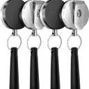 4 Pieces Heavy Duty Retractable Pull Pen Pencil Holder,Ideal Grip for Markers and Carpenter Pencils,Elastic Silicone Pencil Holder for Carpenters, Nurses, Waitresses, Construction Workers