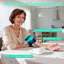 Upper Arm Blood Pressure Monitor Large LCD Display BP Machine, 2-User 240 Memory, Irregular Heartbeat Detection, Wide Cuff 8.7"-20.5", Type-C Power