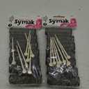 2 Packs (14 total) MEDIUM BRUSH ROLLERS & PINS Hair Curlers Bristles 2 1/2"x 3/4" NEW