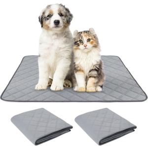 PatiencET Washable Pee Pads for Dogs 18'' x 24" Reusable Pee Pads for Dogs 2 Pack Puppy Pads Potty Pee Pads with Waterproof Bottom for Pet Training, Whelping and Incontinence